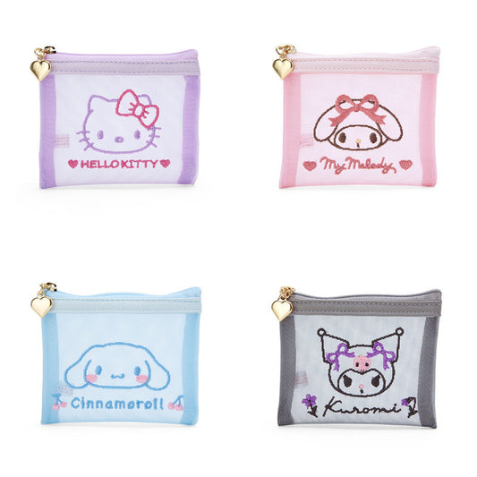 Cute Melody Clow Mesh Embroidery Gadget Cosmetic Bags