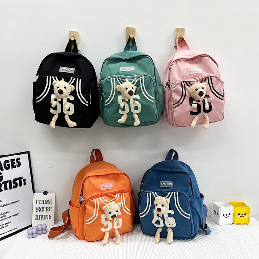 Children's Fashionable Style Small Bear Doll Lightweight Children's Backpacks