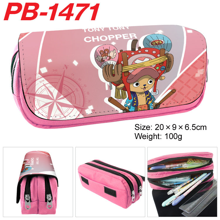 Piece Anime Color Picture Pencil Cartoon Large Capacity Double Ladies Wallets