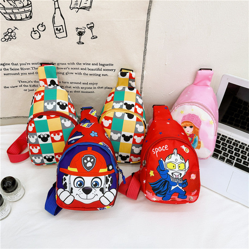 Children's Cartoon Fashion Small Boys Toddlers Anime Concave Children's Waist Packs