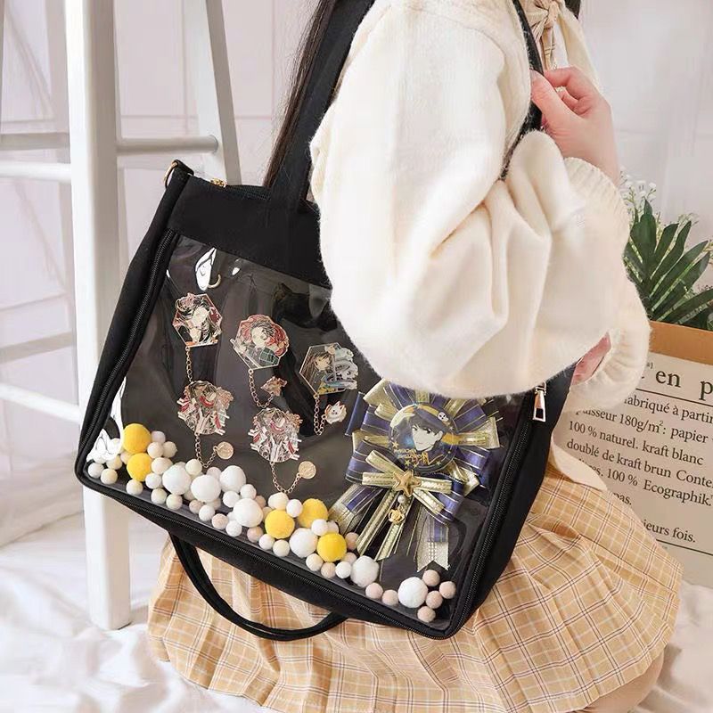 Canvas Cartoon Large Capacity Korean Doll Long Men's Messenger Bags