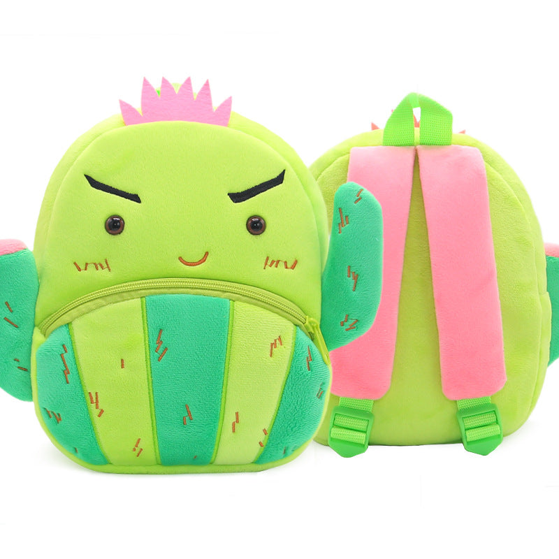 Children's Fruit Cartoon Plush Watermelon Avocado Toddler Children's Backpacks