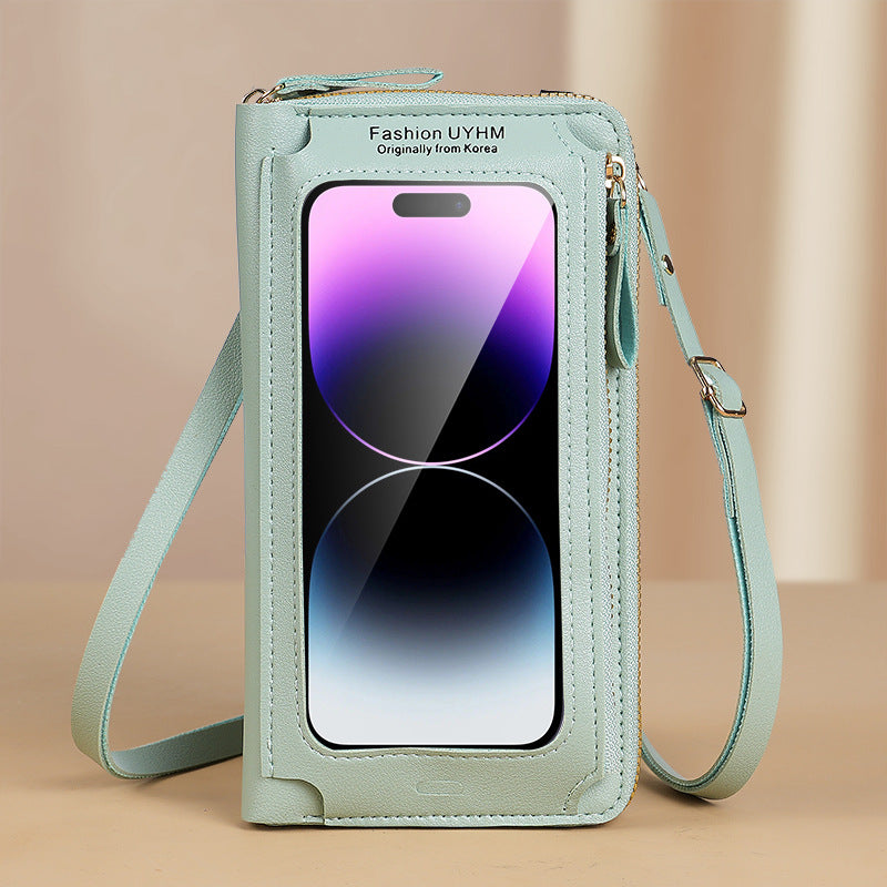 Women's Touch Screen Multifunctional Transparent Mini Mobile Phone Bags