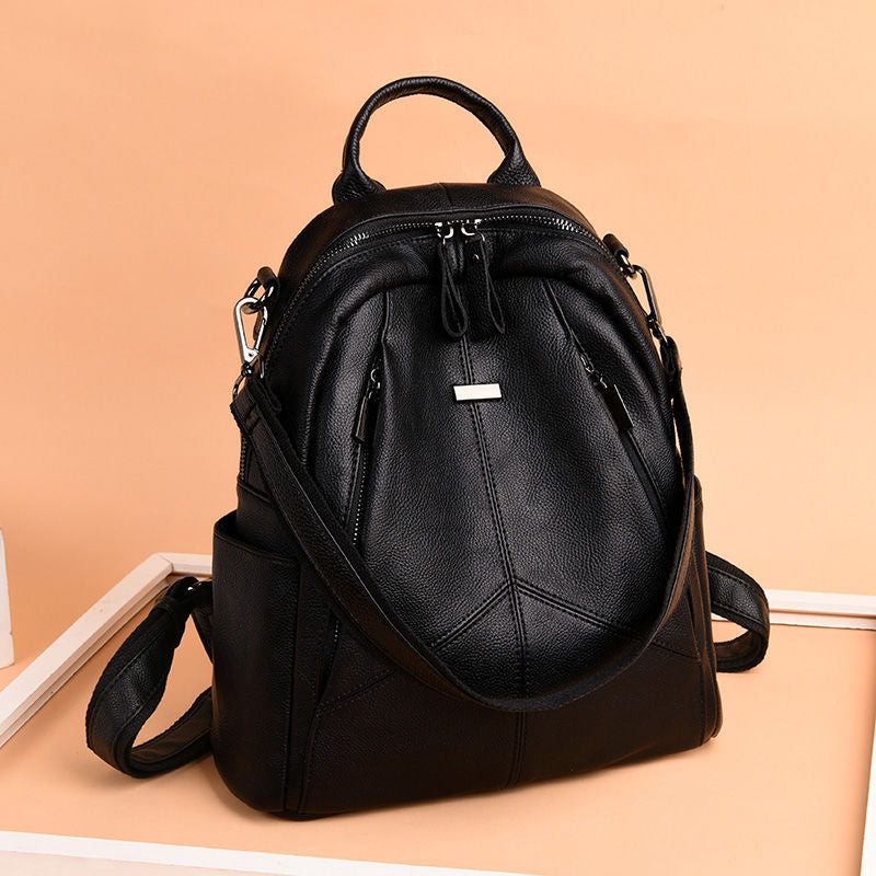 Women's Fashionable Korean Style Versatile Fashion Soft Backpacks