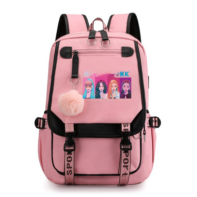 Park Kim Starry Sky Korean Style Backpacks