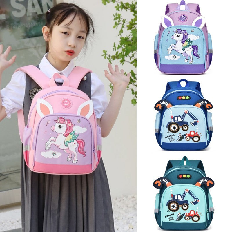 Children's Cool Boys Cute Cartoon Trendy Kindergarten School Bags