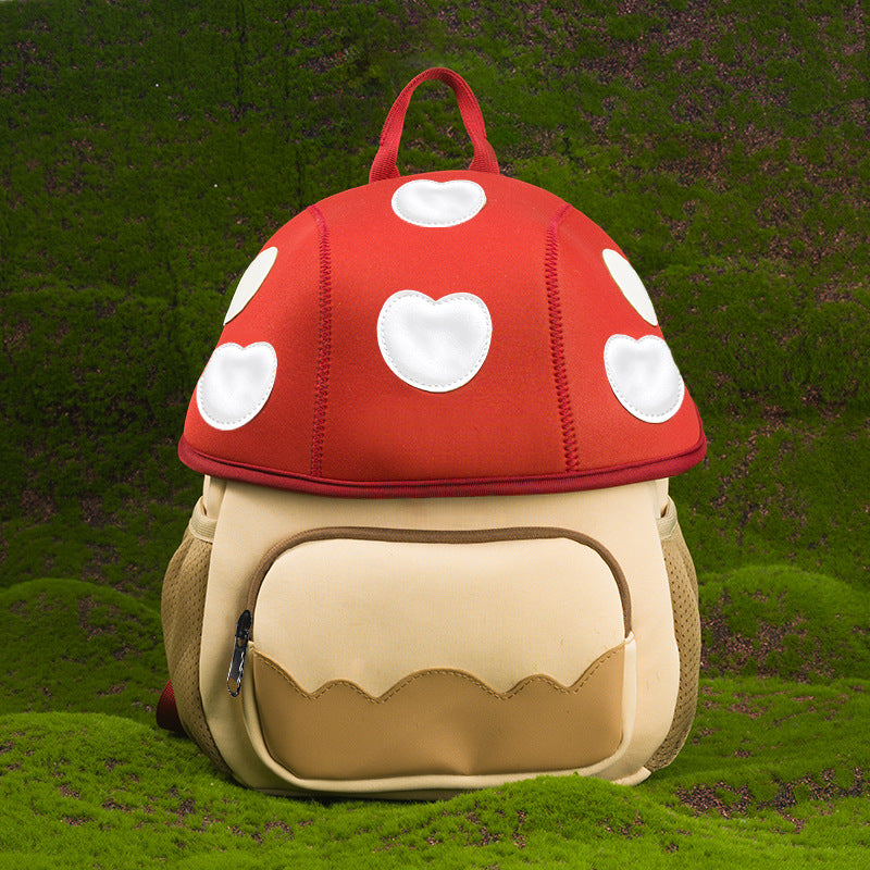 Children's Glamorous Innovative Mushroom Cute Fruit Kindergarten School Bags