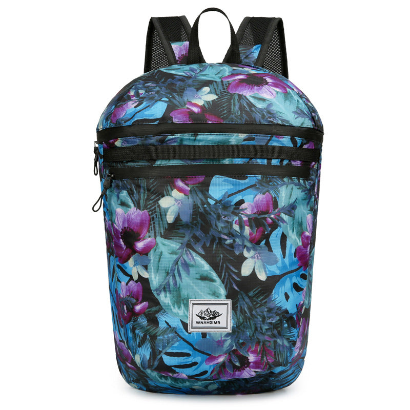 Folding Colorful Large Capacity Lightweight Printed Sports Backpacks