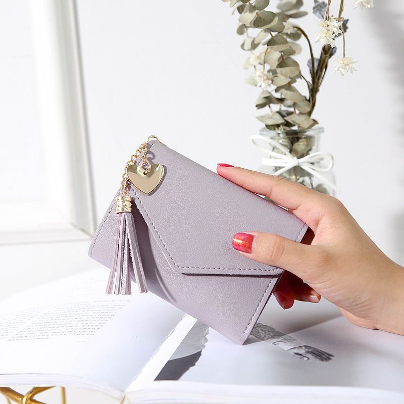 Portefeuilles pour femmes de style coréen à pochette longue et haute