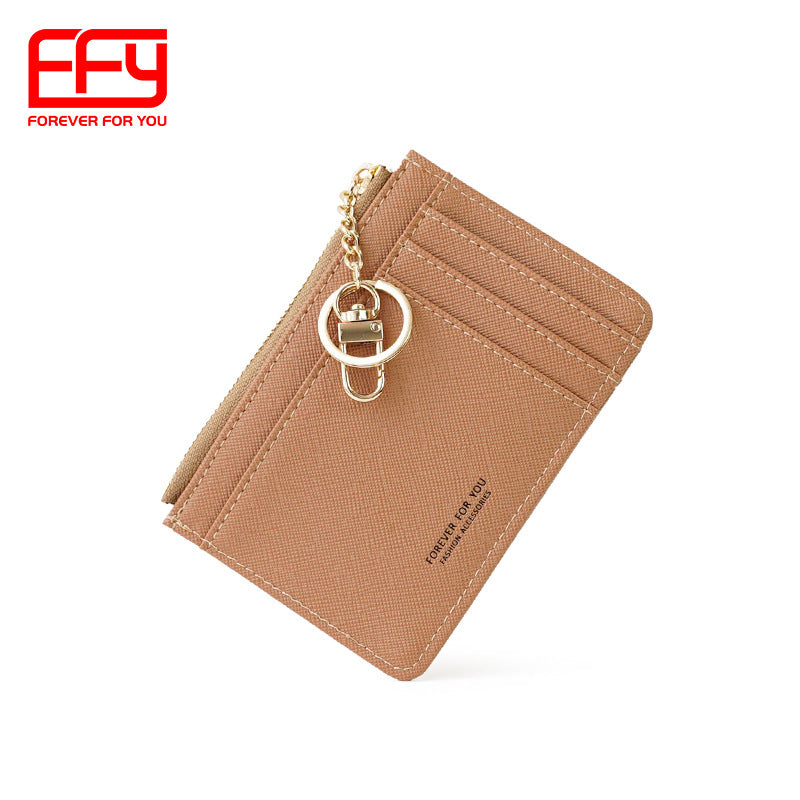 Women's Portable Simple Cross Pattern Change Short Cute Ladies Wallets