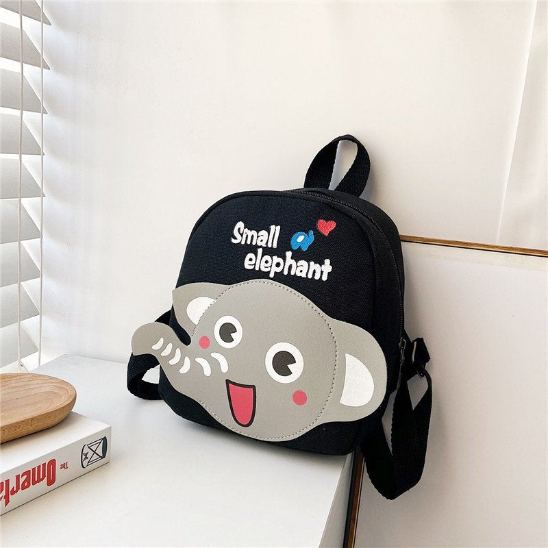 Children's Durable Boys Canvas Cartoon Cute Bags