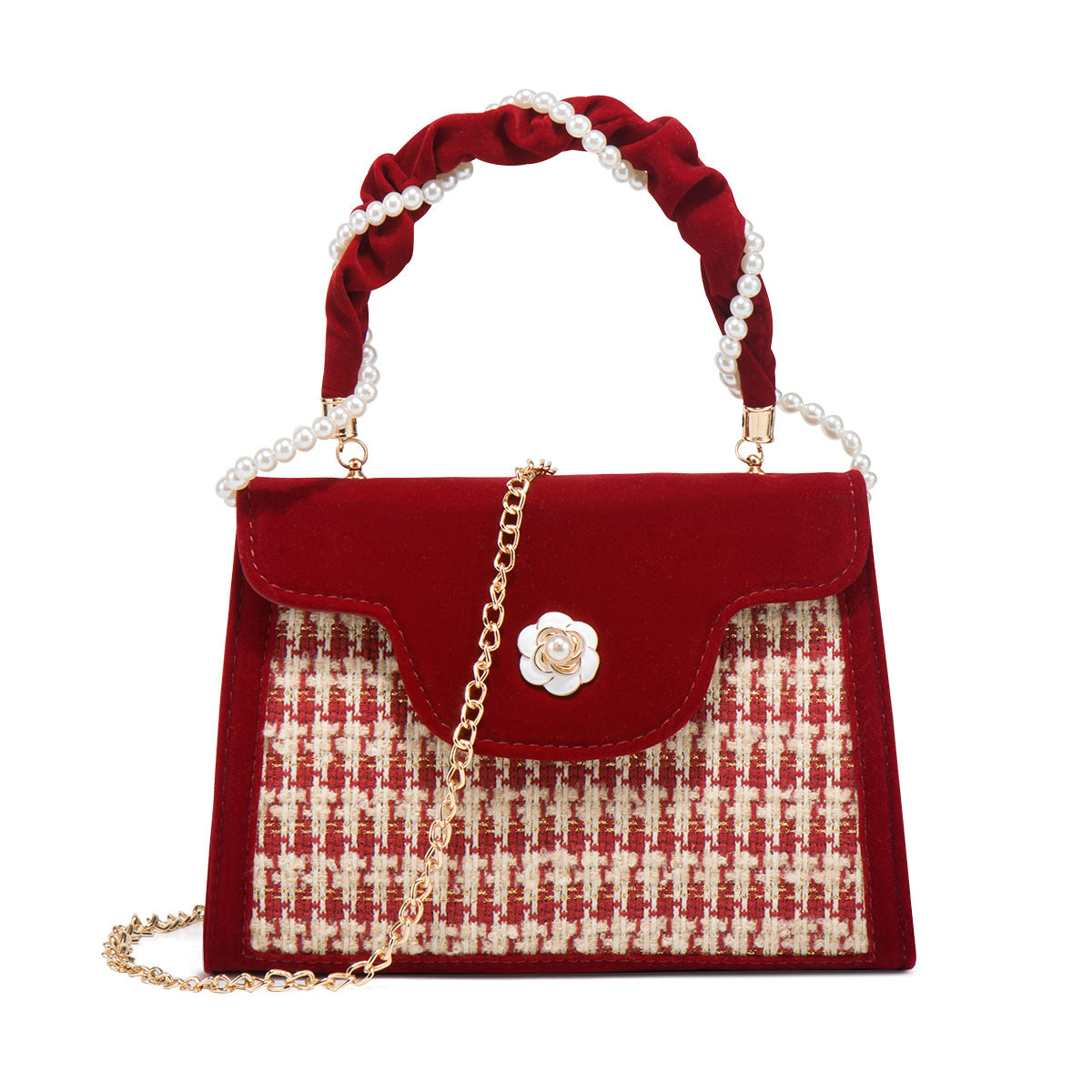 Women's Wedding Bridal High-grade Elegant Red Niche Bags