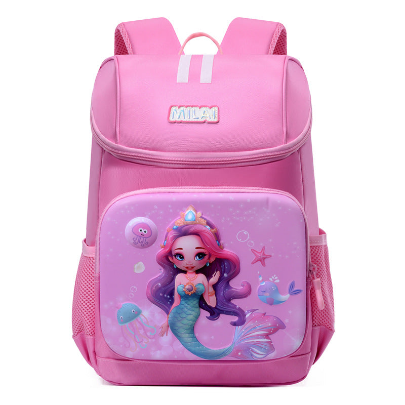 Children's Good-looking Cute Cartoon Mermaid Large Class Backpacks