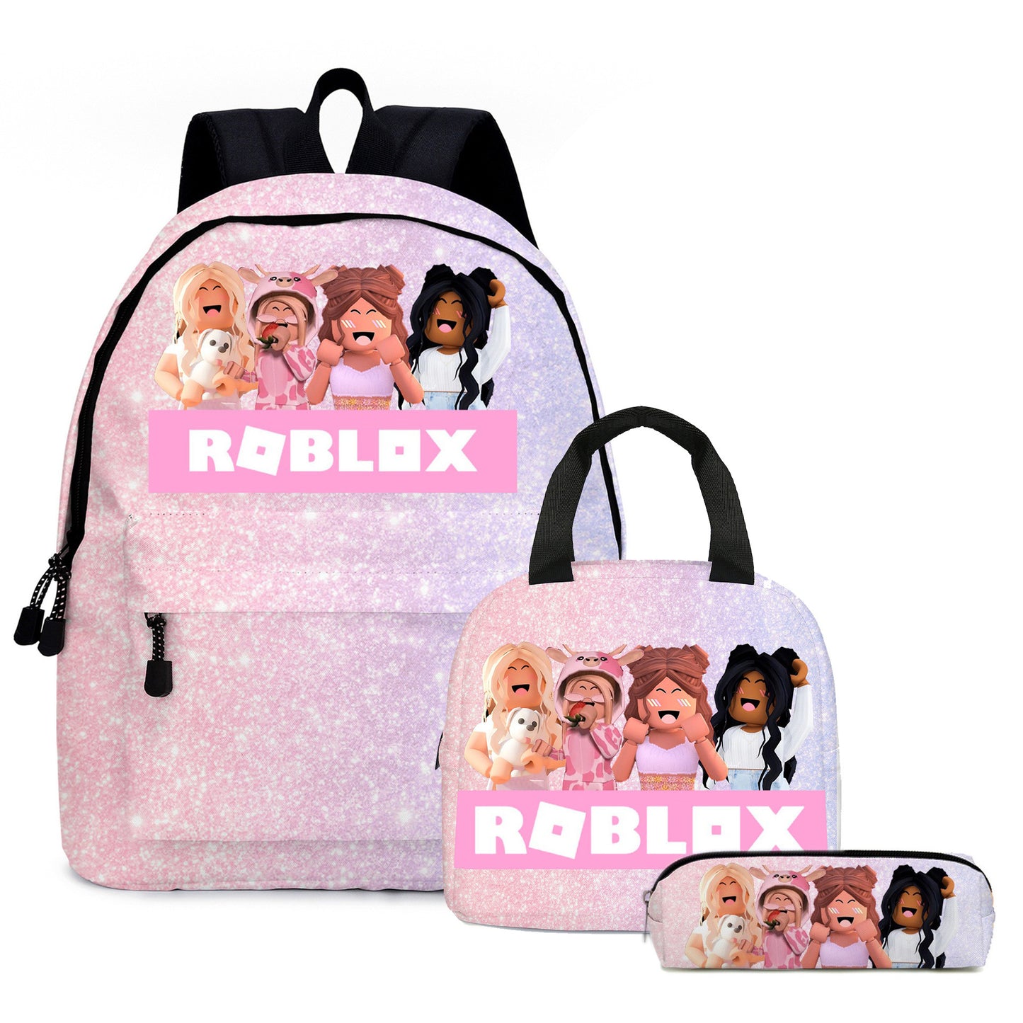 New Rob Two-piece Primary Anime Shoulders Elementary School Students' Schoolbags