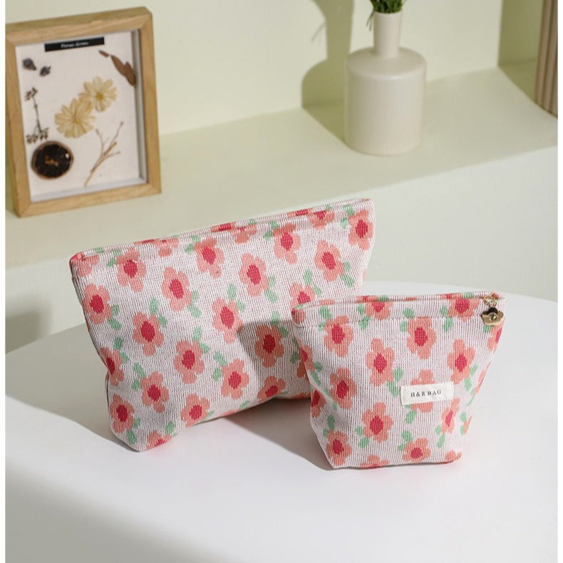 Women's Printing Makeup Storage Large Capacity Square Cosmetic Bags