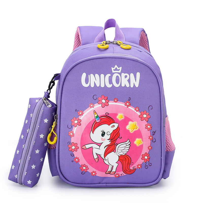 Children's Cute Animal Band Pencil Boys Printed Children's Backpacks