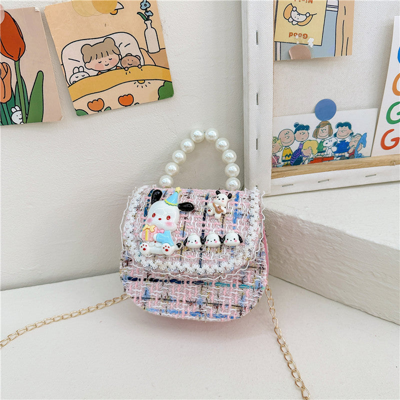 Children's Innovative Beautiful Pearl Cute Cartoon Children's Shoulder Bags