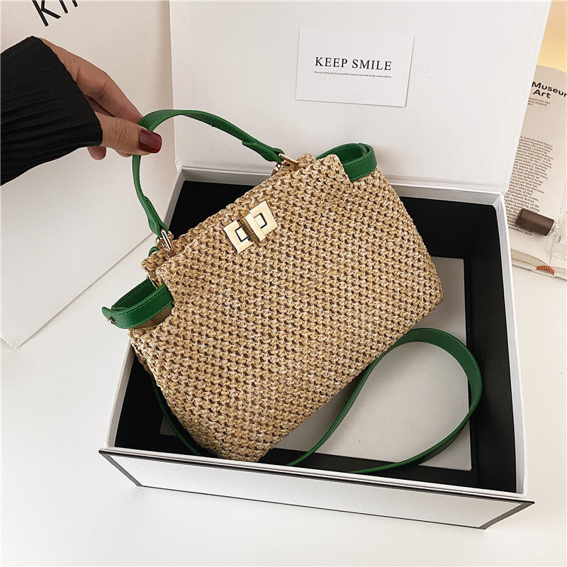 Women's Classic Style Retro Straw Summer Woven Shoulder Bags