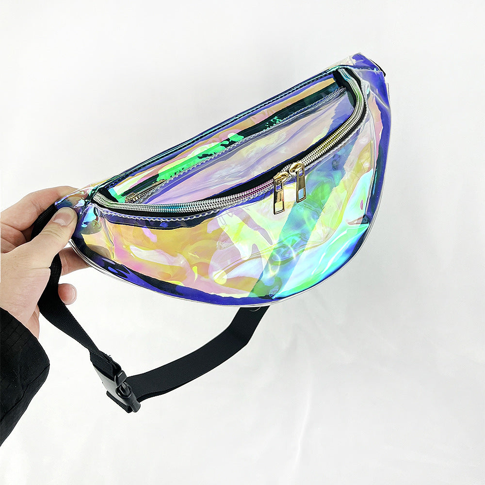 Sacs de taille transparents réfléchissants Laser Magic Color Trend pour femmes