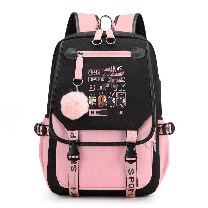 Park Kim Starry Sky Korean Style Backpacks