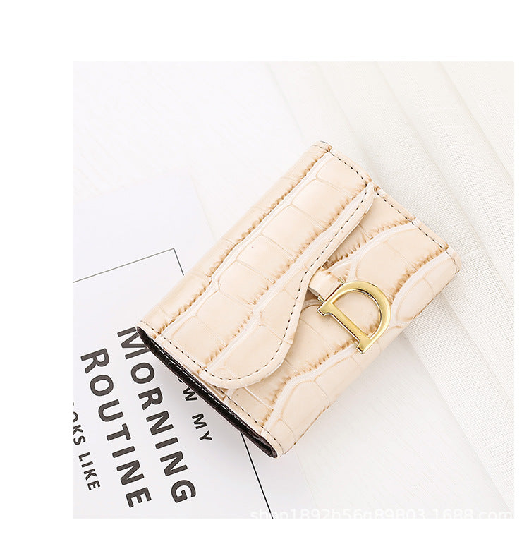 Women's Fashion Crocodile Pattern High-grade Multiple Slots Ladies Wallets