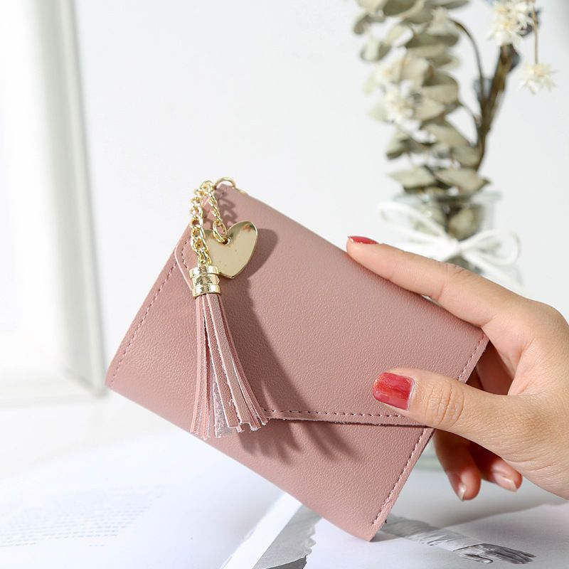 Portefeuilles pour femmes de style coréen à pochette longue et haute