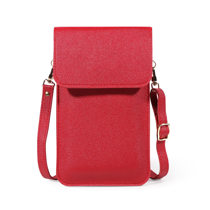 Women's Trendy Niche Mini Simple Solid Color Phone Bags