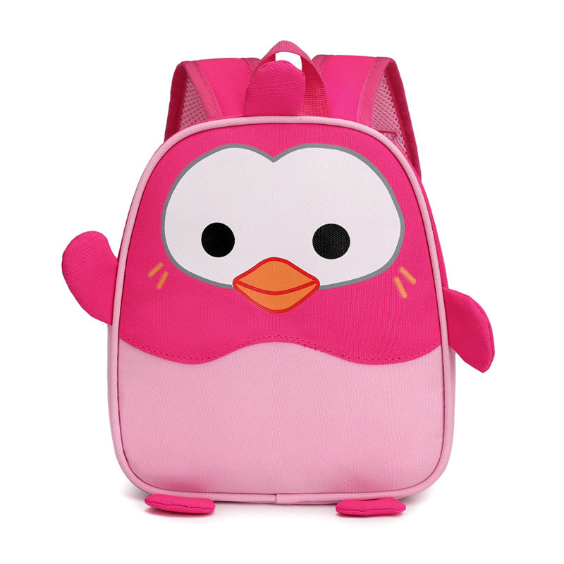 Children's Burden Alleviation Cute Penguin Waterproof Kindergarten School Bags