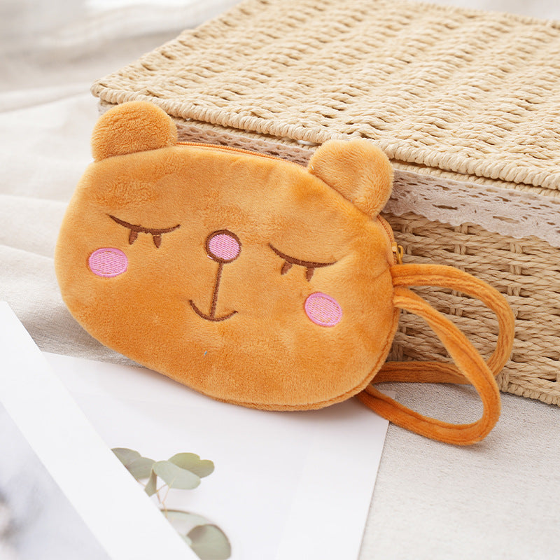 Children's With Rope Plush Storage Lesser Panda Fox Prize Coin Purses