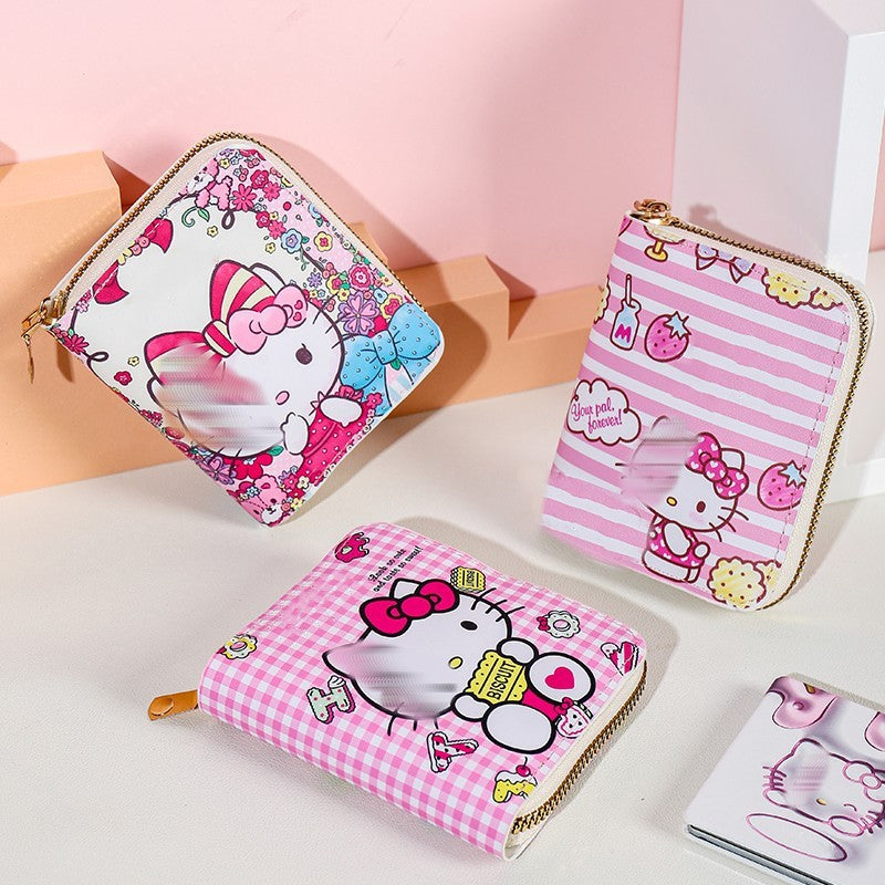 Women's Cartoon Cute Mini Zipper Portable Fashion Coin Purses