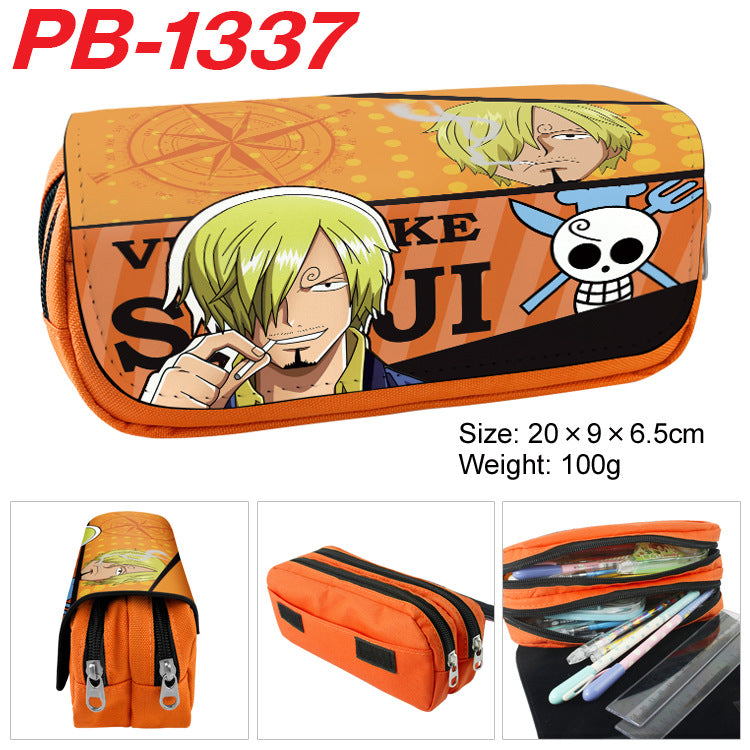 Piece Anime Color Picture Pencil Cartoon Large Capacity Double Ladies Wallets