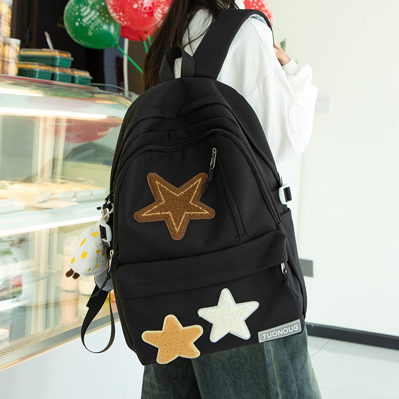 Style Five-pointed Star Large Capacity Junior's Middle School Students' Schoolbags