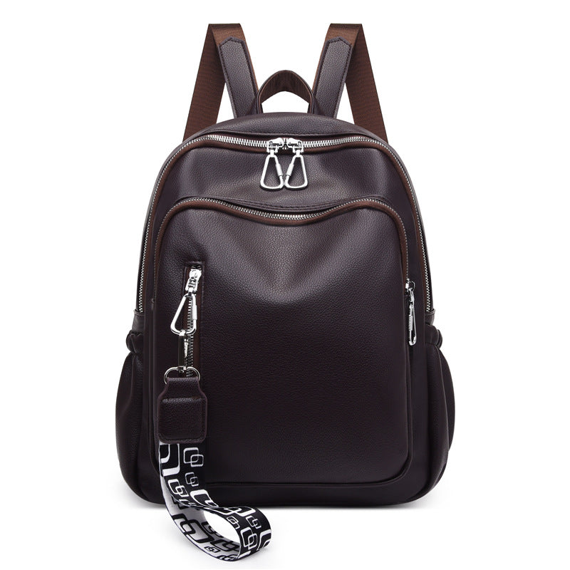 Women's Korean Stylish Versatile Soft Leather Fashion Backpacks