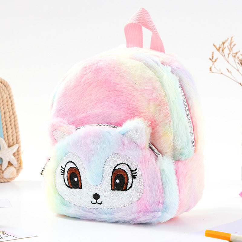 Unicorn Plush Teenage Leisure Cute Cartoon Elementary School Students' Schoolbags