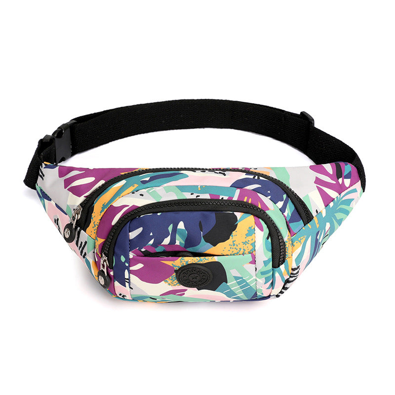 Women's Graceful Korean Fashion Printed Mobile Waist Packs