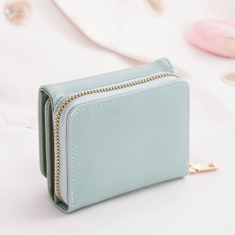 Women's Creative Credit Cash Small Zipper Ladies Wallets