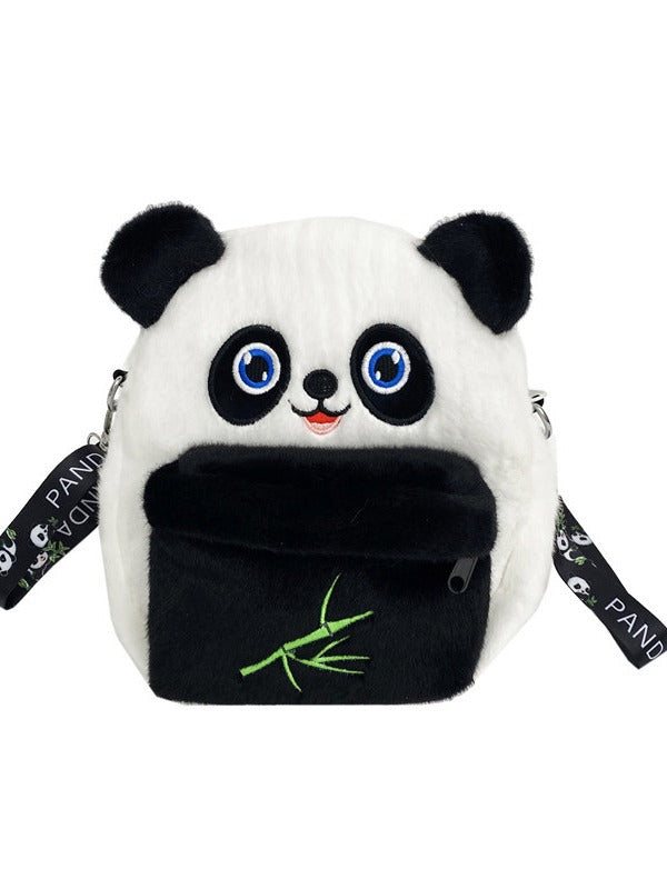 Children's Cartoon Panda Cute Souvenir Plush Chinese Children's Shoulder Bags