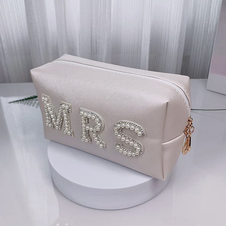 Women's Lettered Make-up Octagonal Good-looking Makeup Storage Cosmetic Bags