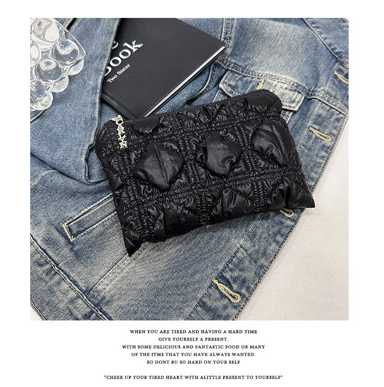 Classic Style Embroidery Thread Diamond Small Coin Purses