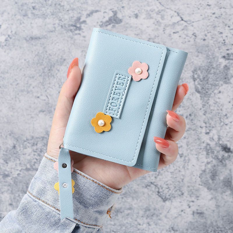 Women's Short Thin Small Heart Fashion Mini Card Holder