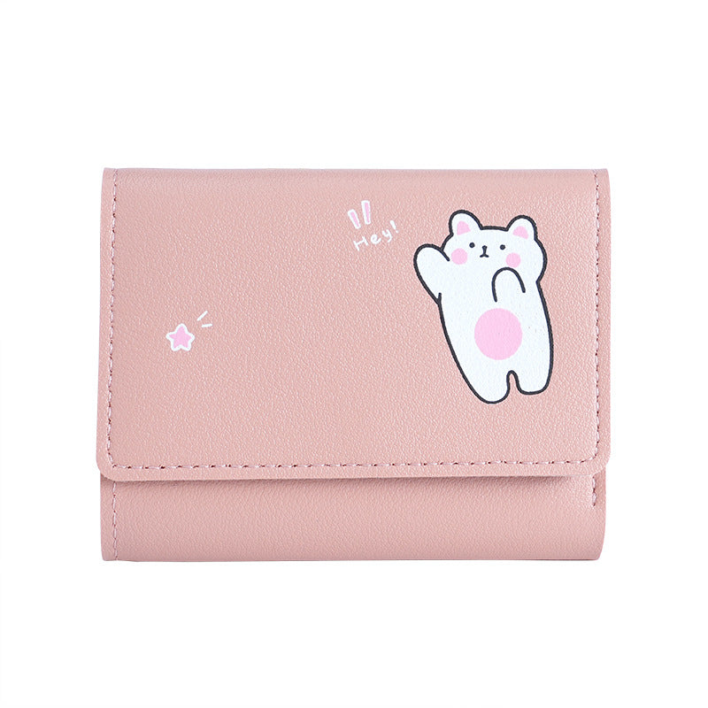 Women's Comfortable Korean Short Simple Clutch Purses