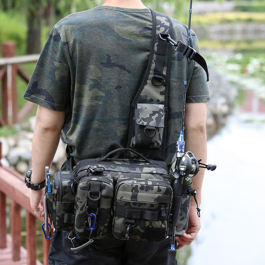 Men's Single Large Pole Fishing Gear Exclusive Sports Backpacks