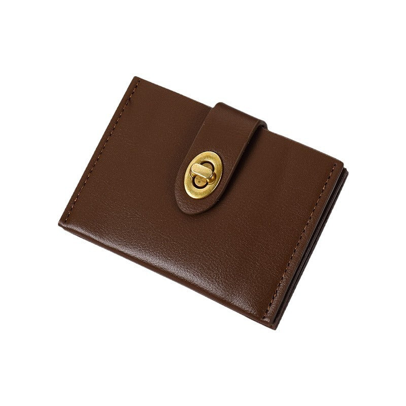 Women's Small Short Solid Color Minimalist Thin Ladies Wallets