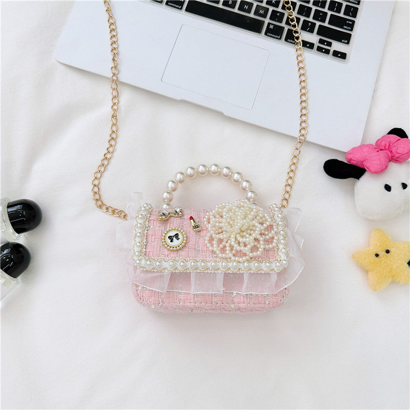 Children's Fashion Pearl Cute Princess Classic Style Children's Shoulder Bags