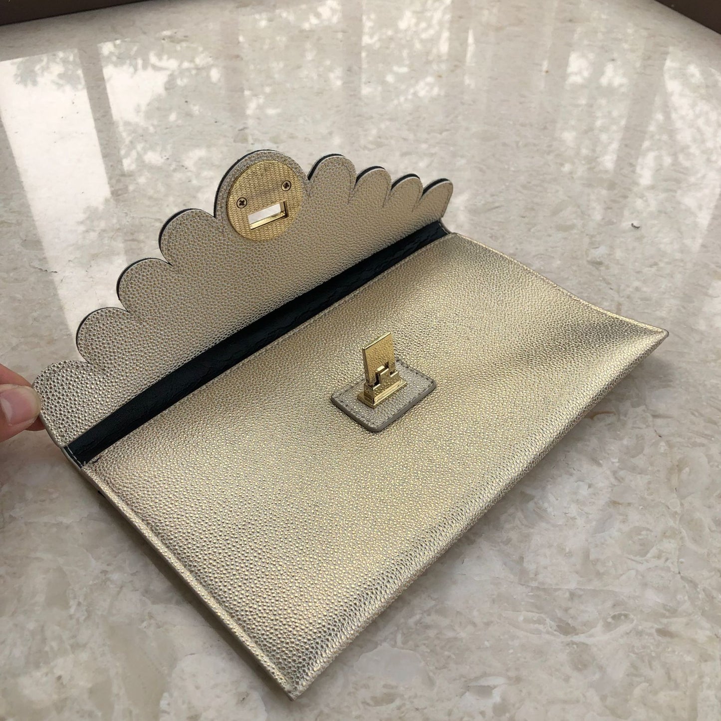 Counter Gift Champagne Gold Portable Clutch Fashion Cosmetic Bags