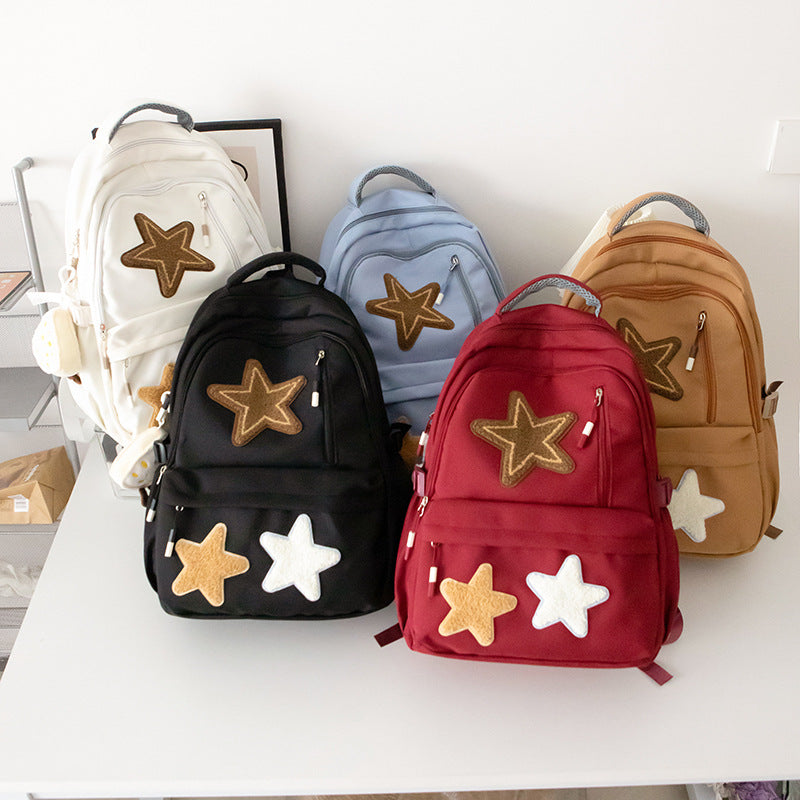 Style Five-pointed Star Large Capacity Junior's Backpacks