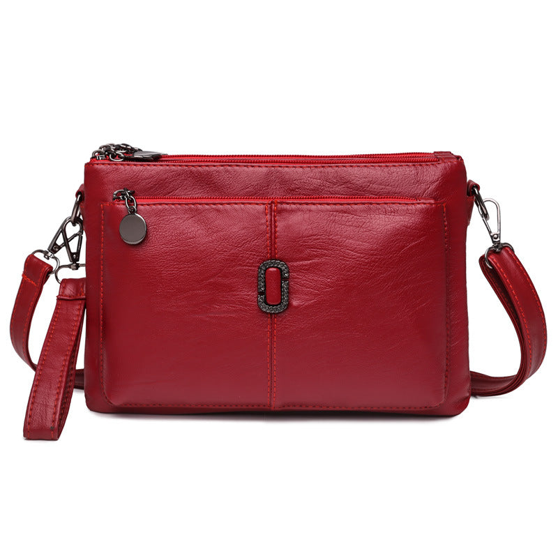 For Mom Simple Fashion Soft Leather Crossbody Bags