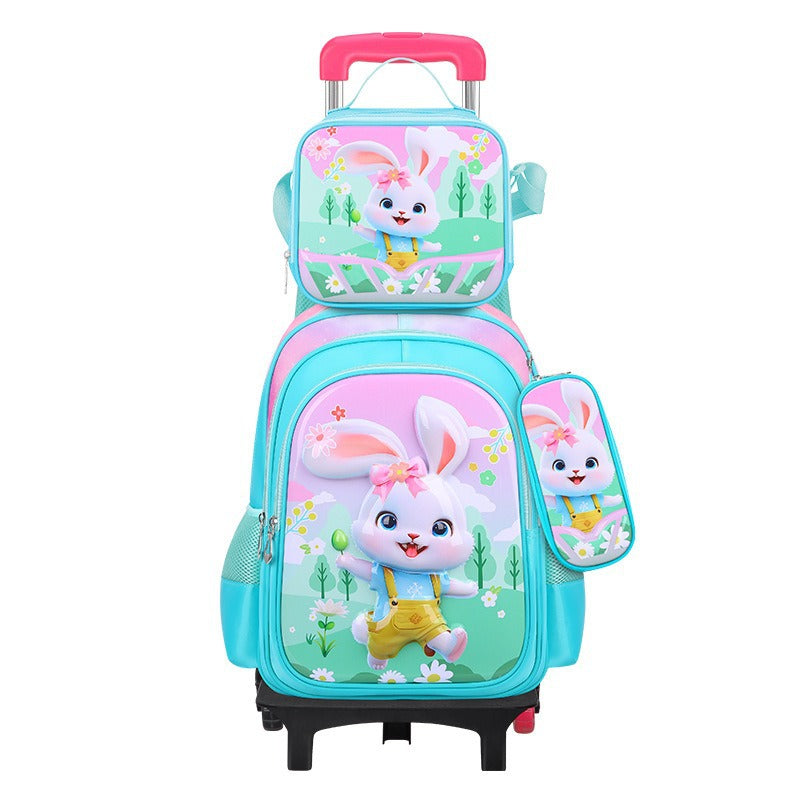 Cartoon Three-piece Detachable Film With Light Elementary School Students' Schoolbags