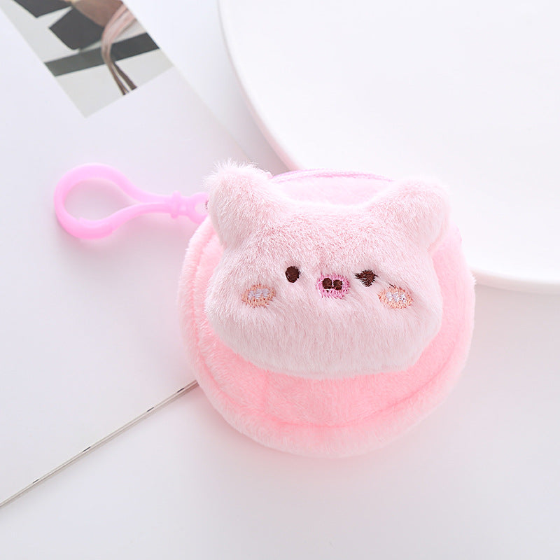 Plush Frog Rabbit Doll Cute Round Coin Purses