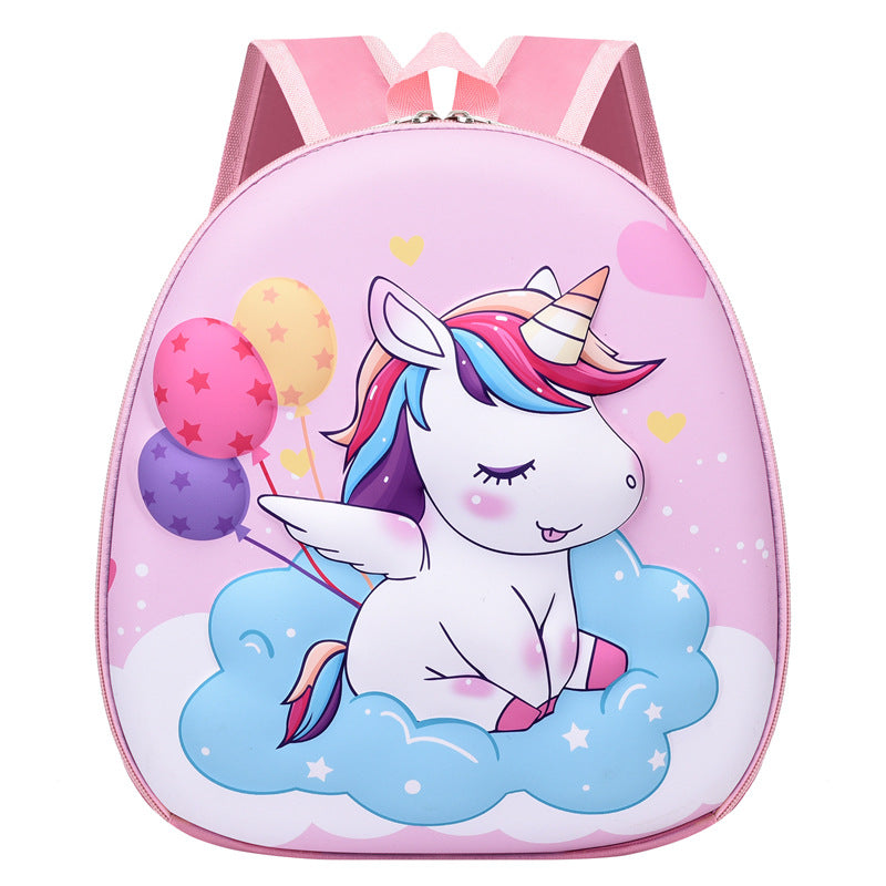 Children's Hard Shell Cartoon Cute Unicorn Eggshell Kindergarten School Bags